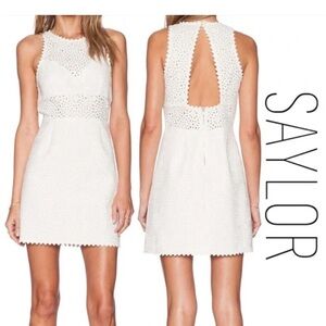 Saylor. Cream Eyelet Dress. Size S. Worn Once.
